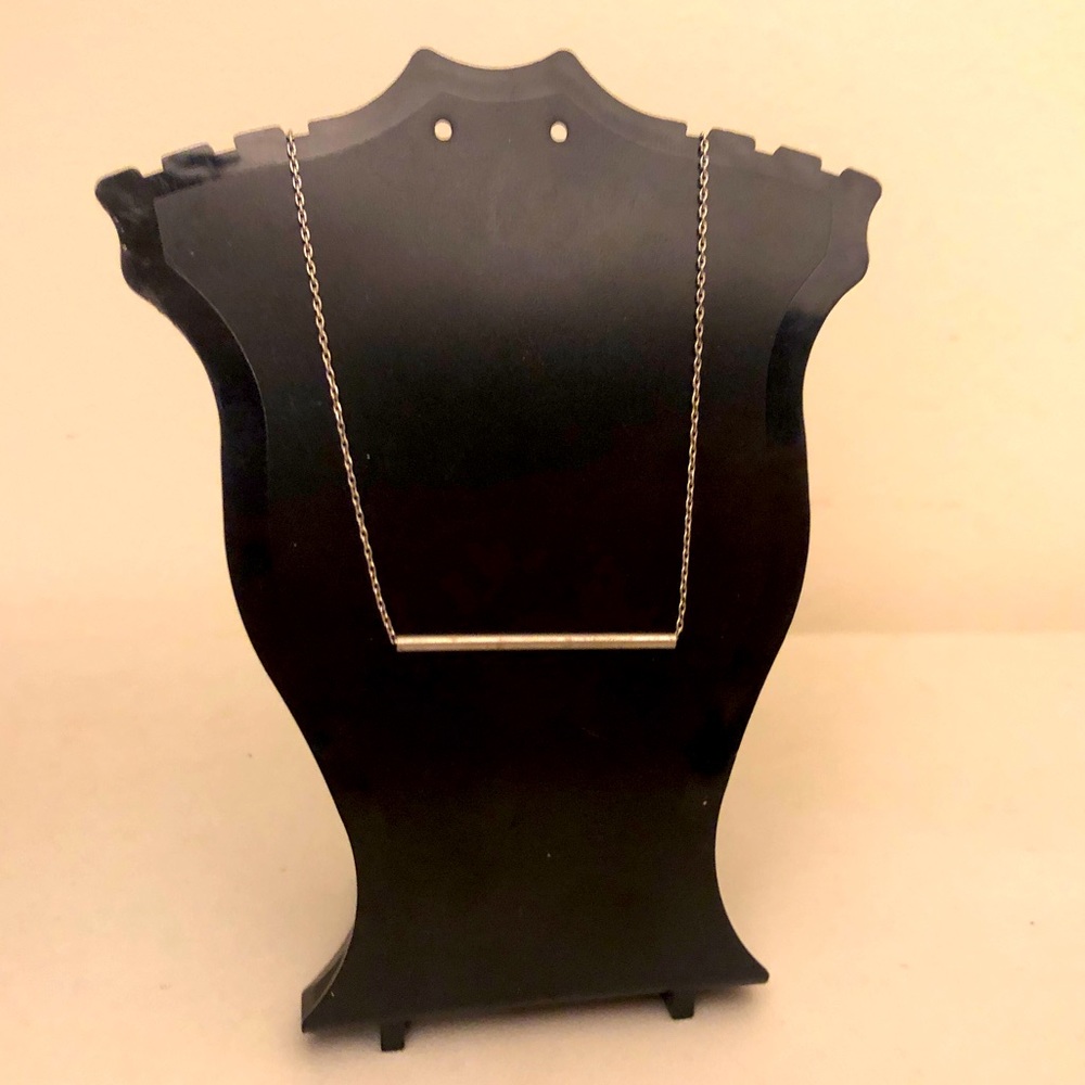🔥 5/$50 🔥 Minimalist Delicate Silver Bar Tube Necklace